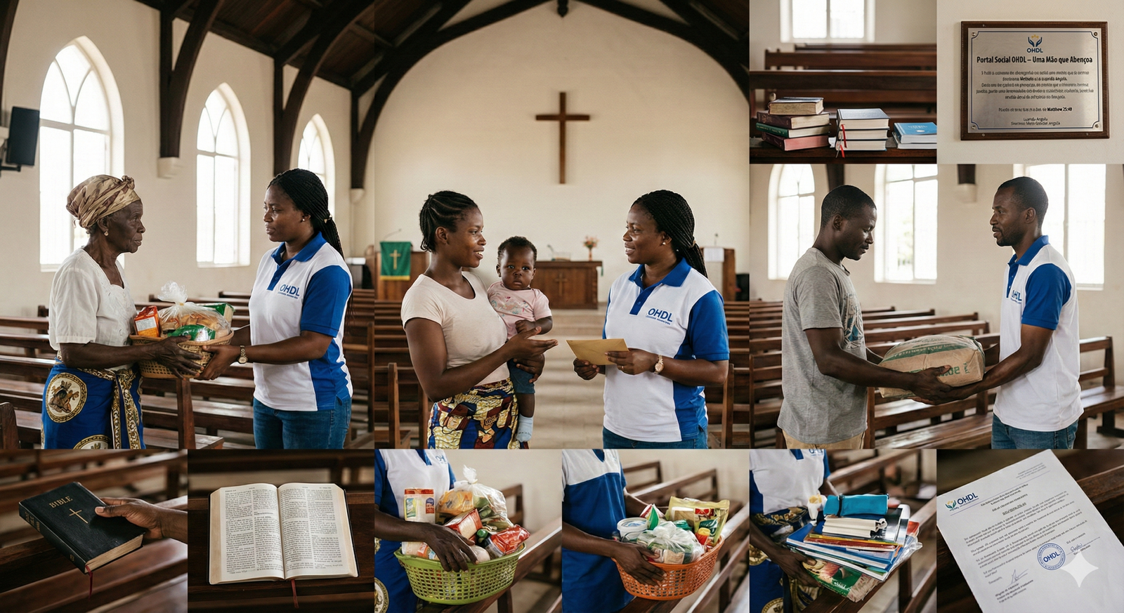 Projecto Social - Mãos Que Abençoam - Organização de Homens do Distrito Eclesiástico de Luanda